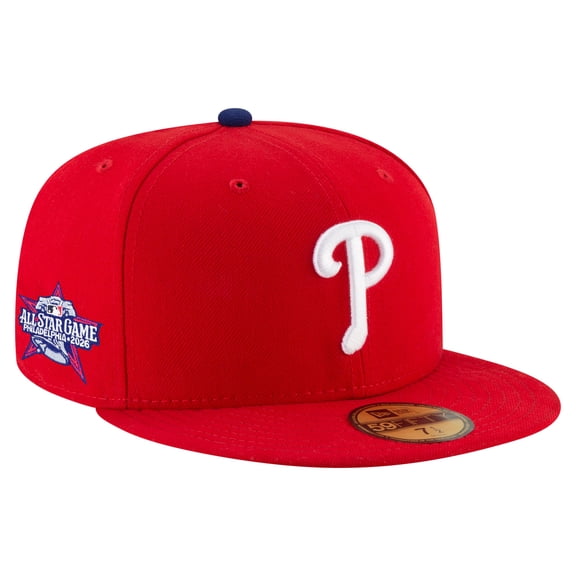 Men's New Era Red Philadelphia Phillies 2026 All-Star Game Authentic Collection Side Patch 59FIFTY Fitted Hat