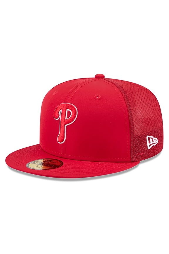 Men's New Era Red Philadelphia Phillies 2026 Batting Practice 59FIFTY Fitted Hat