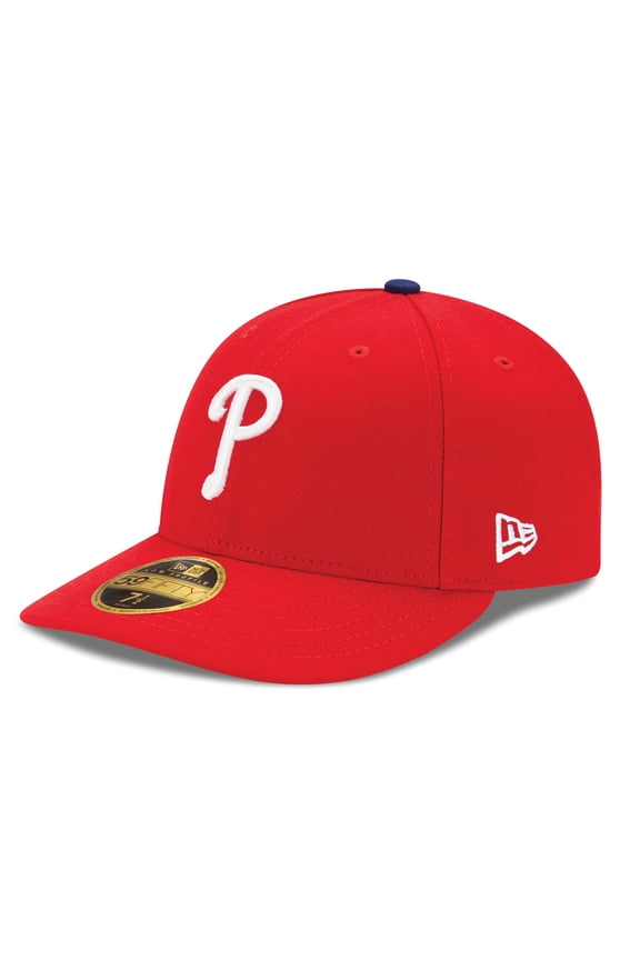 Men's New Era Red Philadelphia Phillies Authentic Collection On Field Low Profile Game 59FIFTY Fitted Hat