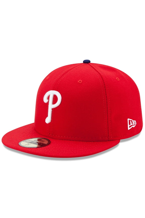 Men's New Era Red Philadelphia Phillies Game Authentic Collection On-Field 59FIFTY Fitted Hat