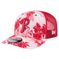 thumbnail image 1 of Men's New Era Red Philadelphia Phillies Hula Trucker 9SEVENTY Adjustable Hat, 1 of 5