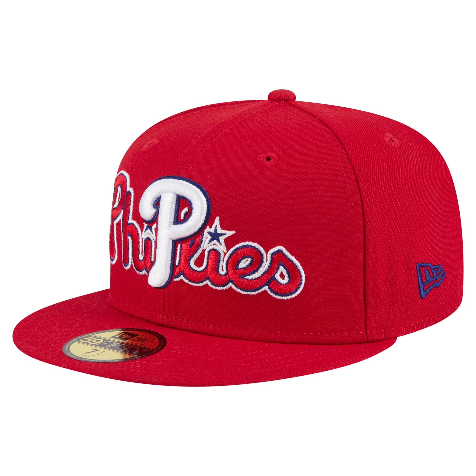 Men's New Era Red Philadelphia Phillies Shadow Logo 59FIFTY Fitted