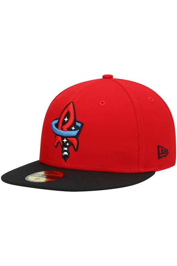 Men's New Era Red Rocket City Trash Pandas Authentic Collection Team Alternate 59FIFTY Fitted Hat