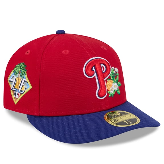 Men's New Era Red/Royal Philadelphia Phillies 2026 Spring Training Low Profile 59FIFTY Fitted Hat