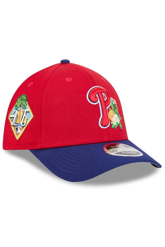 Men's New Era Red/Royal Philadelphia Phillies 2026 Spring Training M-Crown 39THIRTY Flex Hat