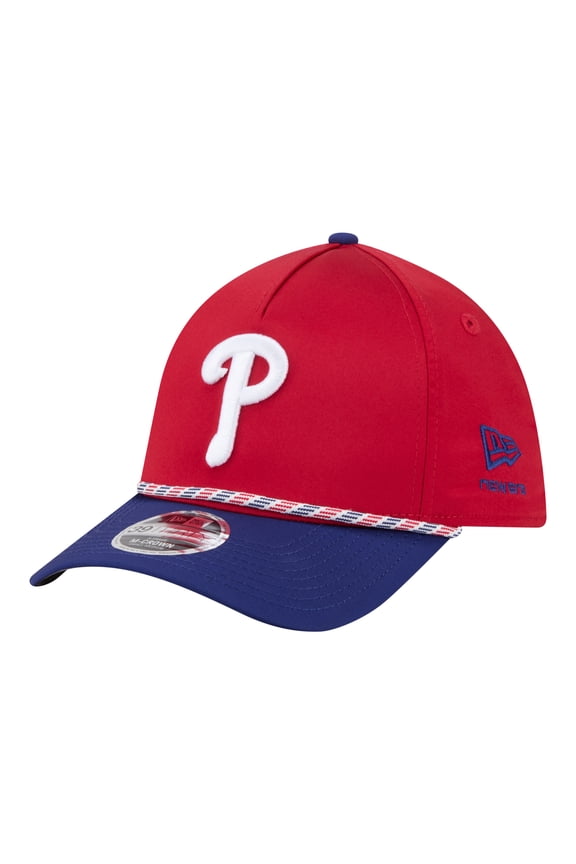 Men's New Era Red/Royal Philadelphia Phillies Rope M-Crown A-Frame 39THIRTY Flex Hat