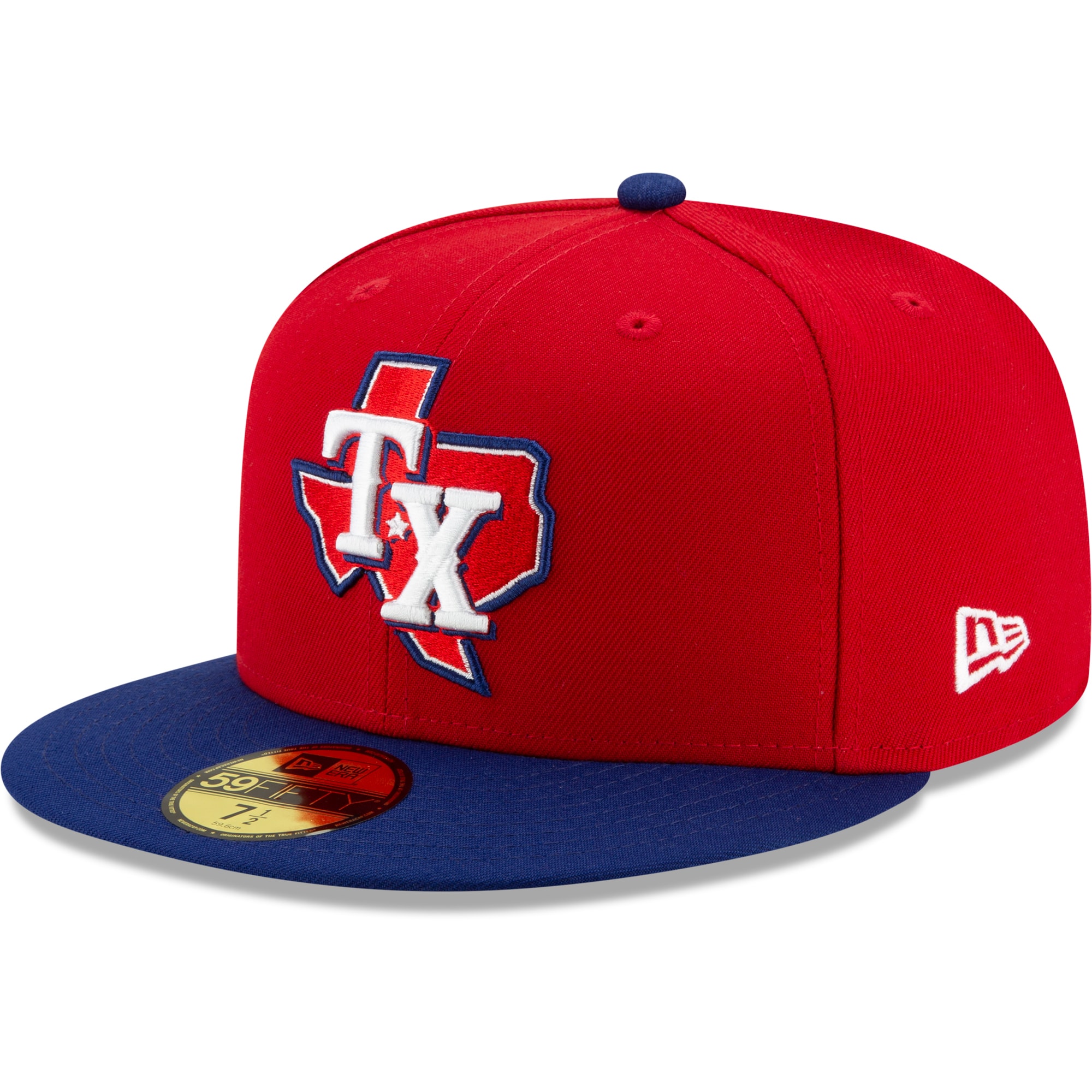 Men's New Era Red/Royal Texas Rangers 2020 Alternate 3 Authentic Collection On Field 59FIFTY Fitted Hat - image 1 of 4
