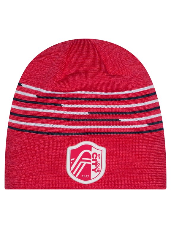 Men's New Era Red St. Louis CITY SC 2026 Kickoff Knit Hat