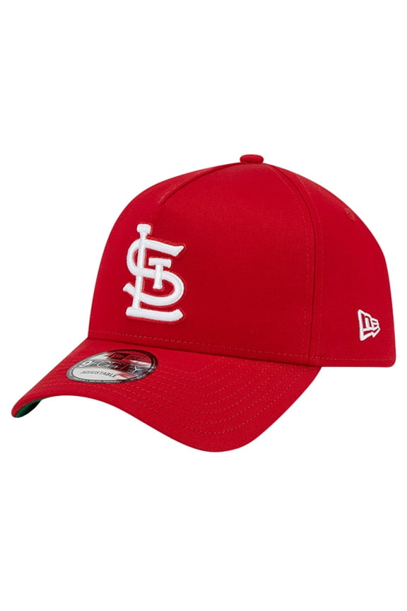 Men's New Era Red St. Louis Cardinals Team Color A-Frame 9FORTY Adjustable Hat