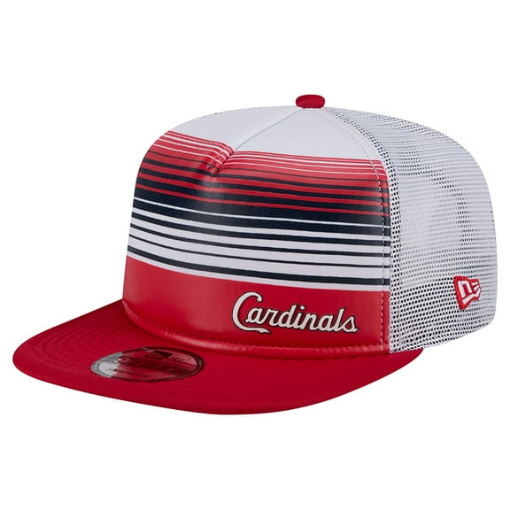 Men's New Era Red St. Louis Cardinals Team Horizon 9FIFTY A-Frame Trucker Snapback Hat