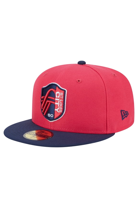 Men's New Era Red St. Louis City SC 2025 Kickoff 59FIFTY Fitted Hat