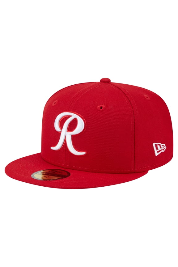 Men's-New Era Red Tacoma Rainiers Authentic Collection 59FIFTY Fitted Hat