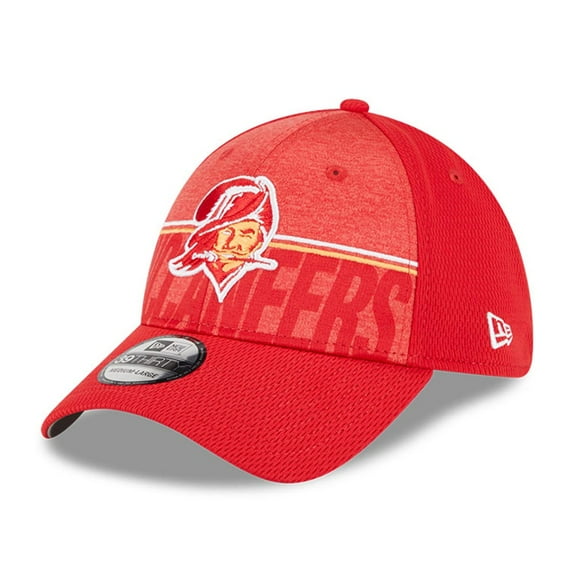 Men's New Era Red Tampa Bay Buccaneers 2023 NFL Training Camp Throwback 39THIRTY Flex Hat