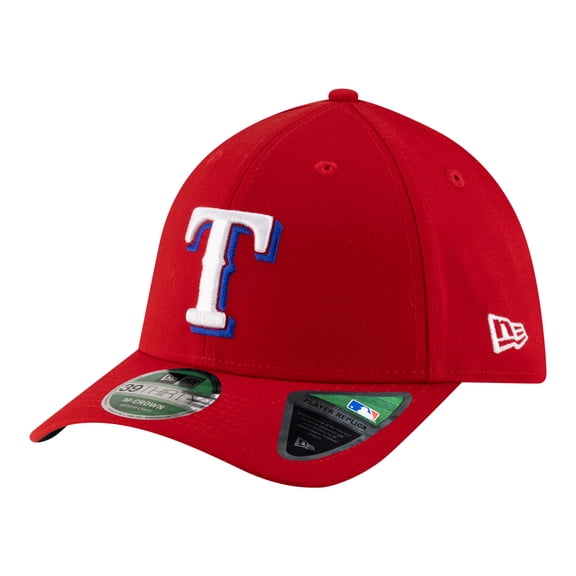 Men's New Era Red Texas Rangers Player Replica 39THIRTY M-Crown Flex Hat