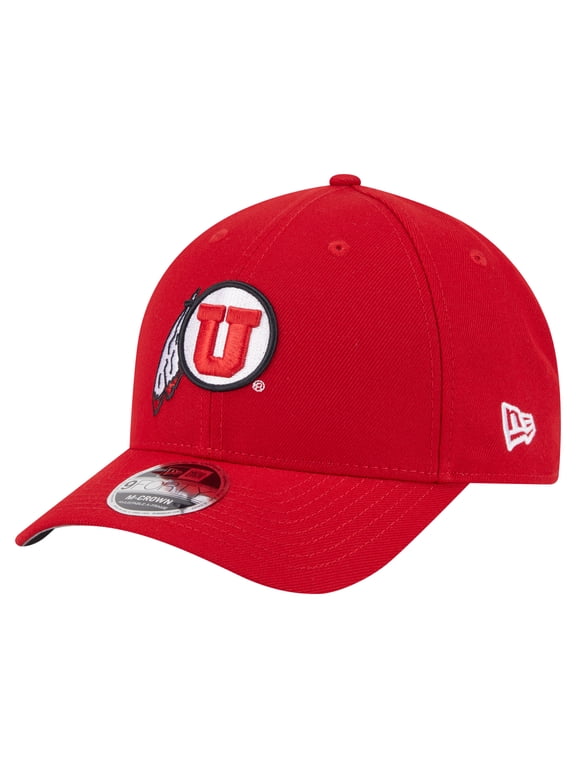 Men's New Era Red Utah Utes Team Collective 9FORTY M-Crown Adjustable Hat