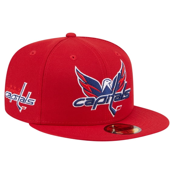 Men's New Era Red Washington Capitals Deceptor 59FIFTY Fitted Hat
