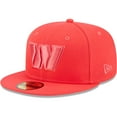 thumbnail image 1 of Men's New Era Red Washington Commanders Color Pack Brights 59FIFTY Fitted Hat, 1 of 5