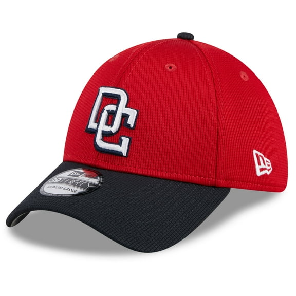 Men's New Era  Red Washington Nationals 2025 Batting Practice 39THIRTY Flex Hat