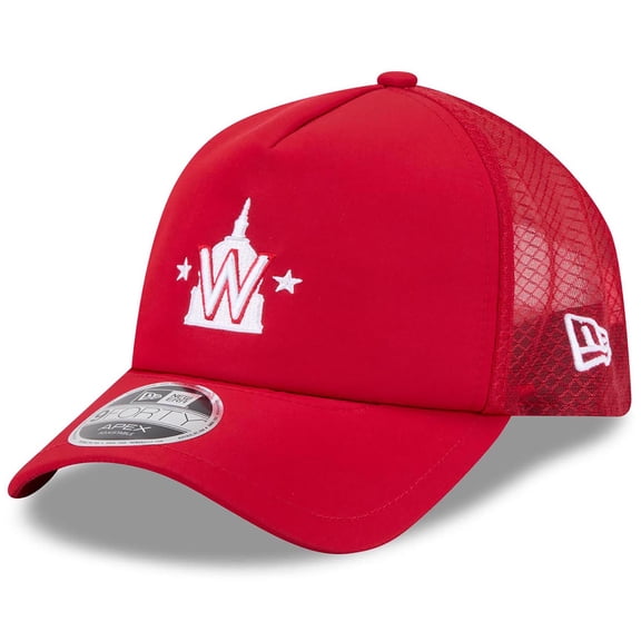Men's New Era Red Washington Nationals 2026 Batting Practice Alternate Apex 9FORTY Adjustable Hat