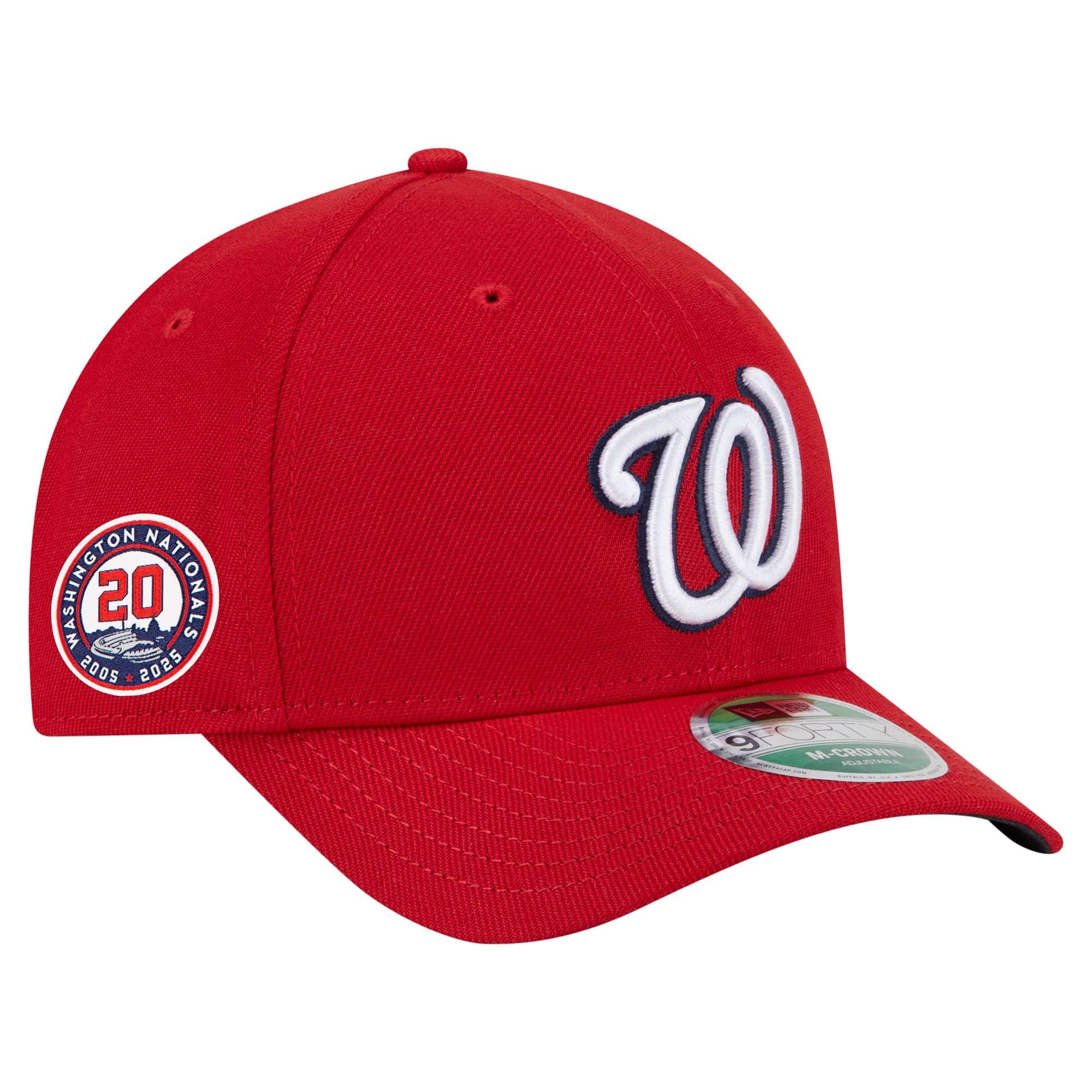 Men's-New Era Red Washington Nationals 20th Anniversary Replica 9FORTY Adjustable Hat