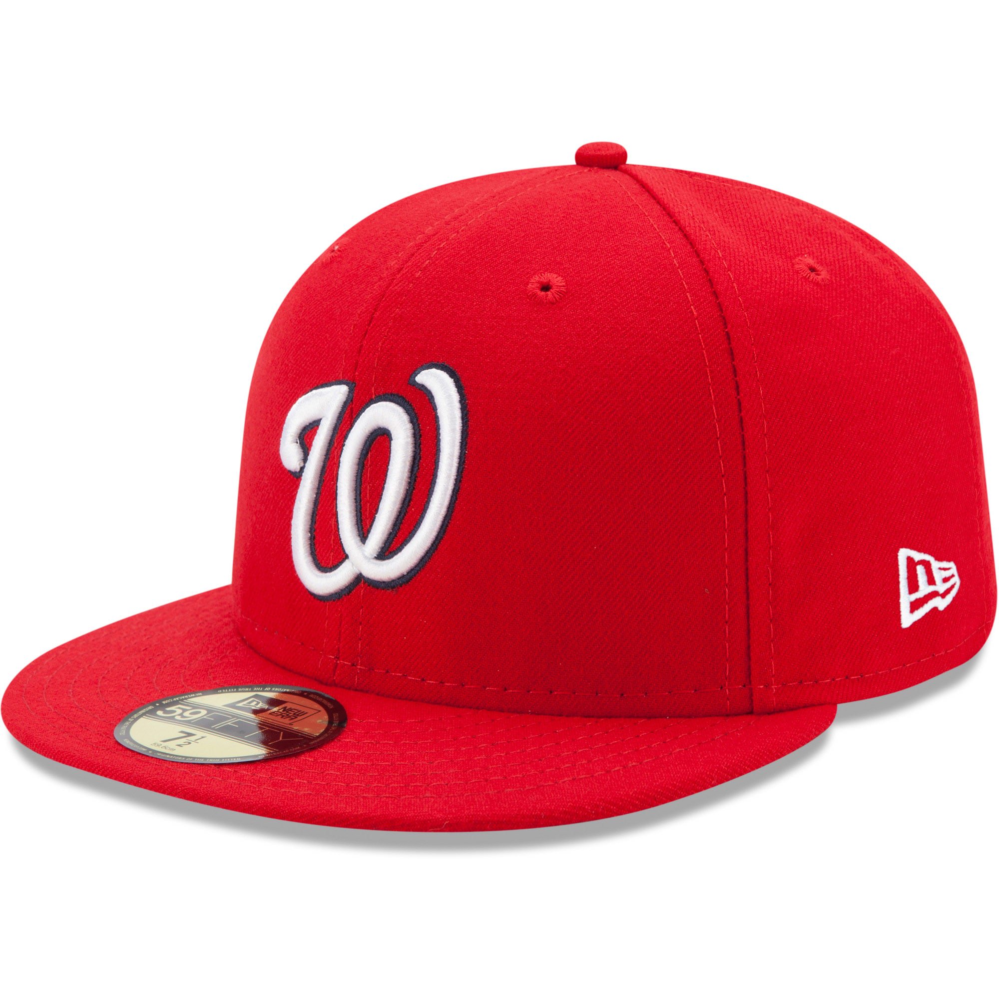 Men's New Era Red Washington Nationals Game Authentic Collection