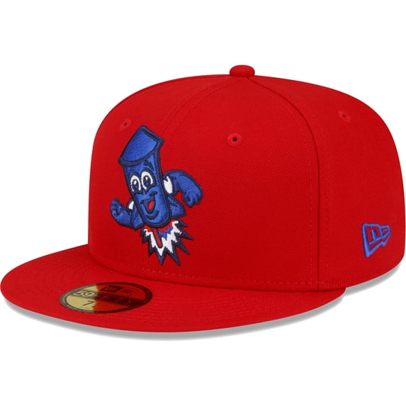 Men's New Era Red Worcester Red Sox Copa De La Diversion 59FIFTY Fitted Hat
