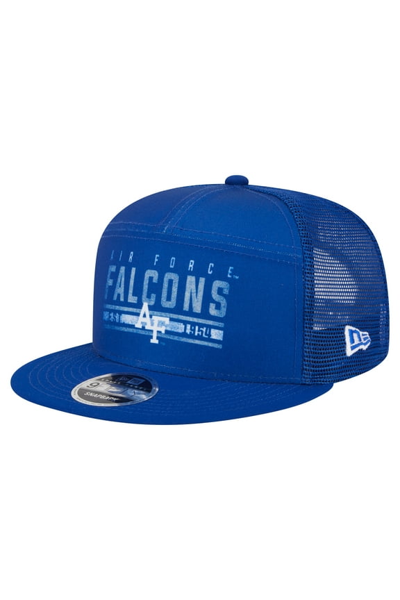 Men's New Era Royal Air Force Falcons Split Panel 9FIFTY Snapback Trucker Hat