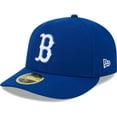 thumbnail image 1 of Men's New Era  Royal Boston Red Sox White Logo-Low Profile 59FIFTY Fitted Hat, 1 of 5