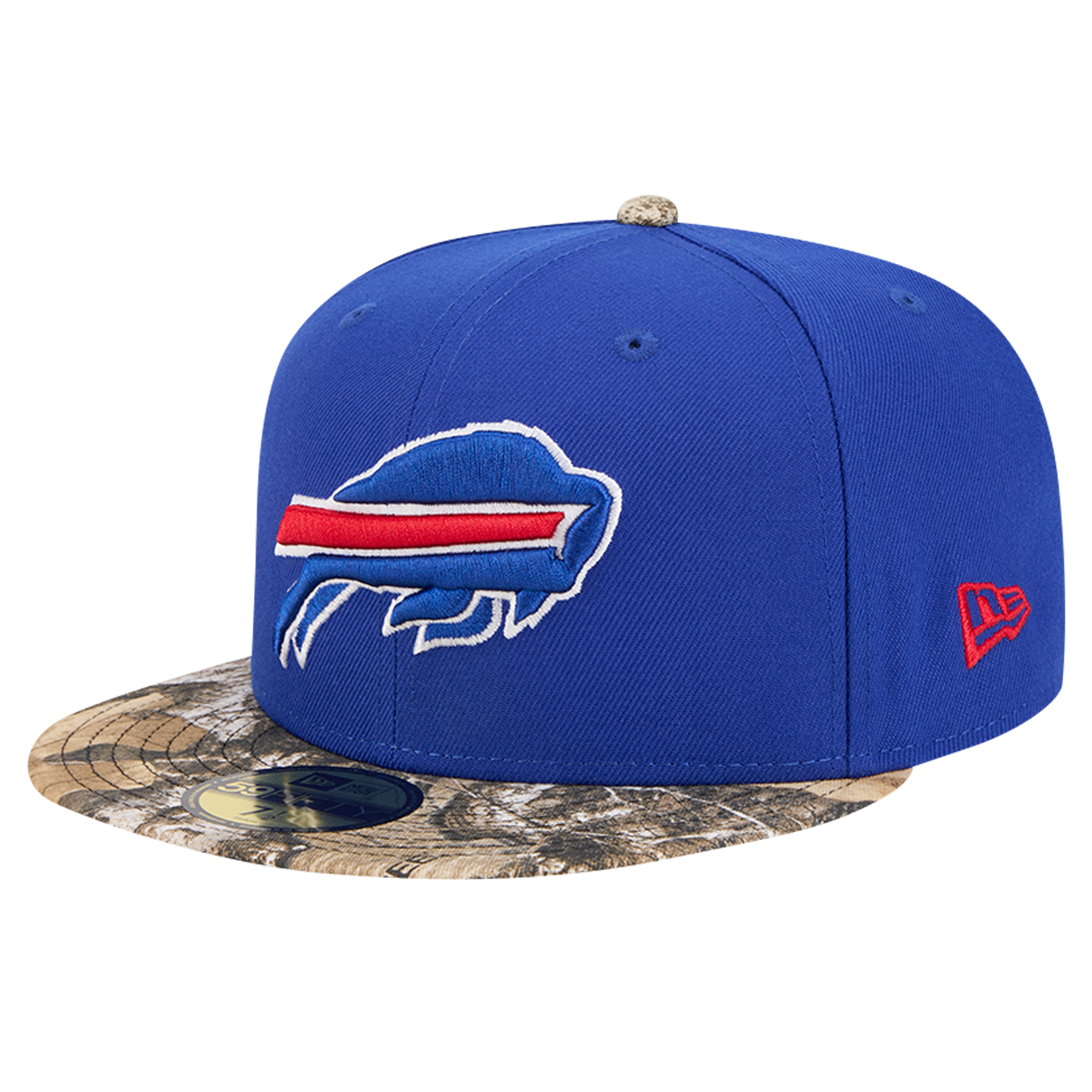 New Era 59Fifty Cappellino Buffalo Bills, Collezione Fucile Camo, Autentico Cappello Da Baseball