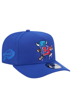 Men's New Era Royal Buffalo Bills Cartoon A-Frame 9FIFTY Snapback