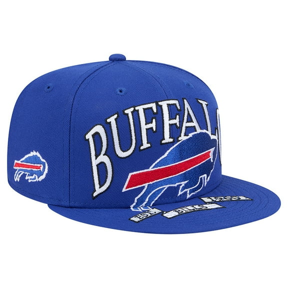 Men's New Era Royal Buffalo Bills Oversized 59FIFTY Fitted Hat