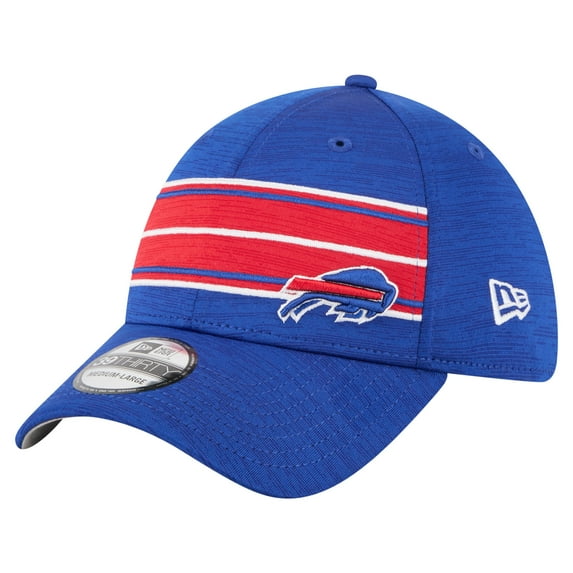 Men's New Era Royal Buffalo Bills Stripes 39THIRTY Flex Hat