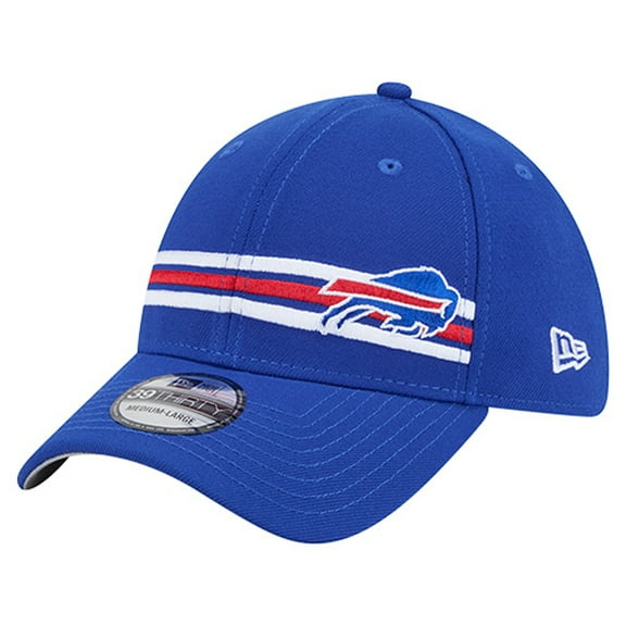 Men's New Era Royal Buffalo Bills Stripes 39THIRTY Flex Hat
