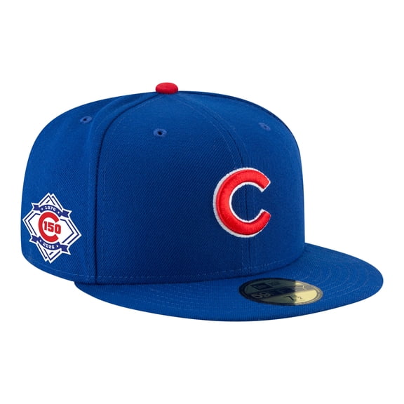Men's New Era Royal Chicago Cubs 150th Anniversary 59FIFTY Fitted Hat