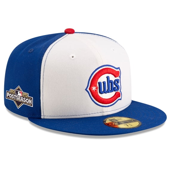 Men's New Era Royal Chicago Cubs 2025 MLB Postseason Side Patch 59FIFTY Fitted Hat