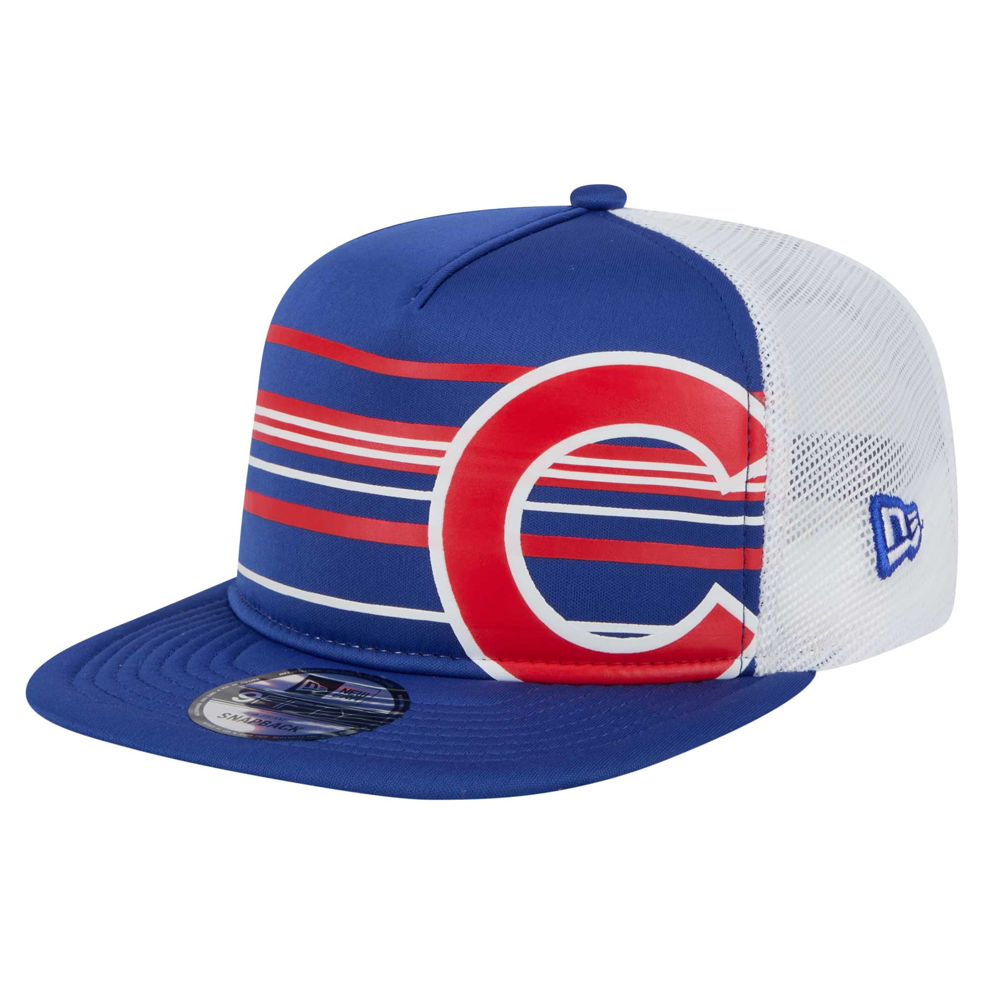 Men's New Era Royal Chicago Cubs 9FIFTY A-Frame Trucker Snapback Hat ...