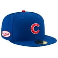thumbnail image 1 of Men's New Era  Royal Chicago Cubs Buck O'Neil On Field 59FIFTY Fitted Hat, 1 of 5