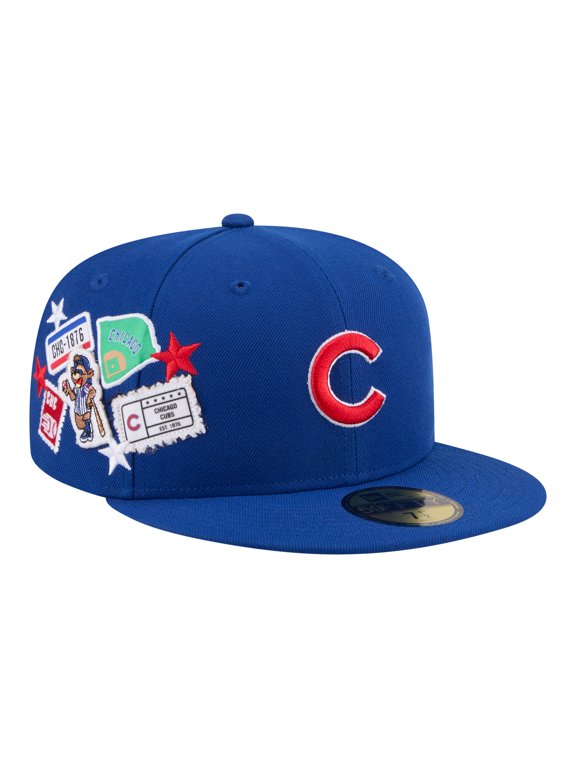 Men's New Era Royal Chicago Cubs City Patch 59FIFTY Fitted Hat
