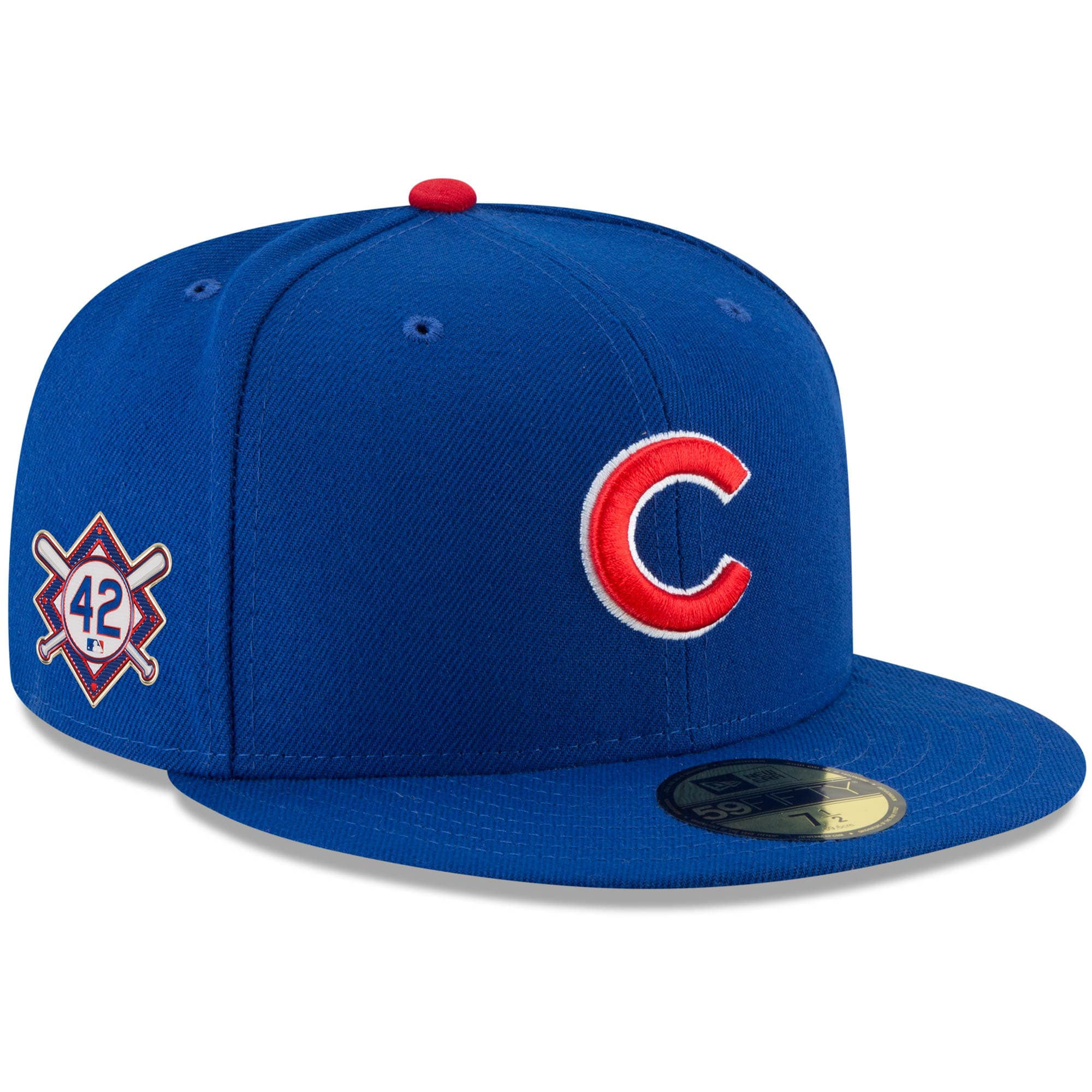 Men's New Era Royal Chicago Cubs Jackie Robinson Day Sidepatch 59FIFTY Fitted  Hat 
