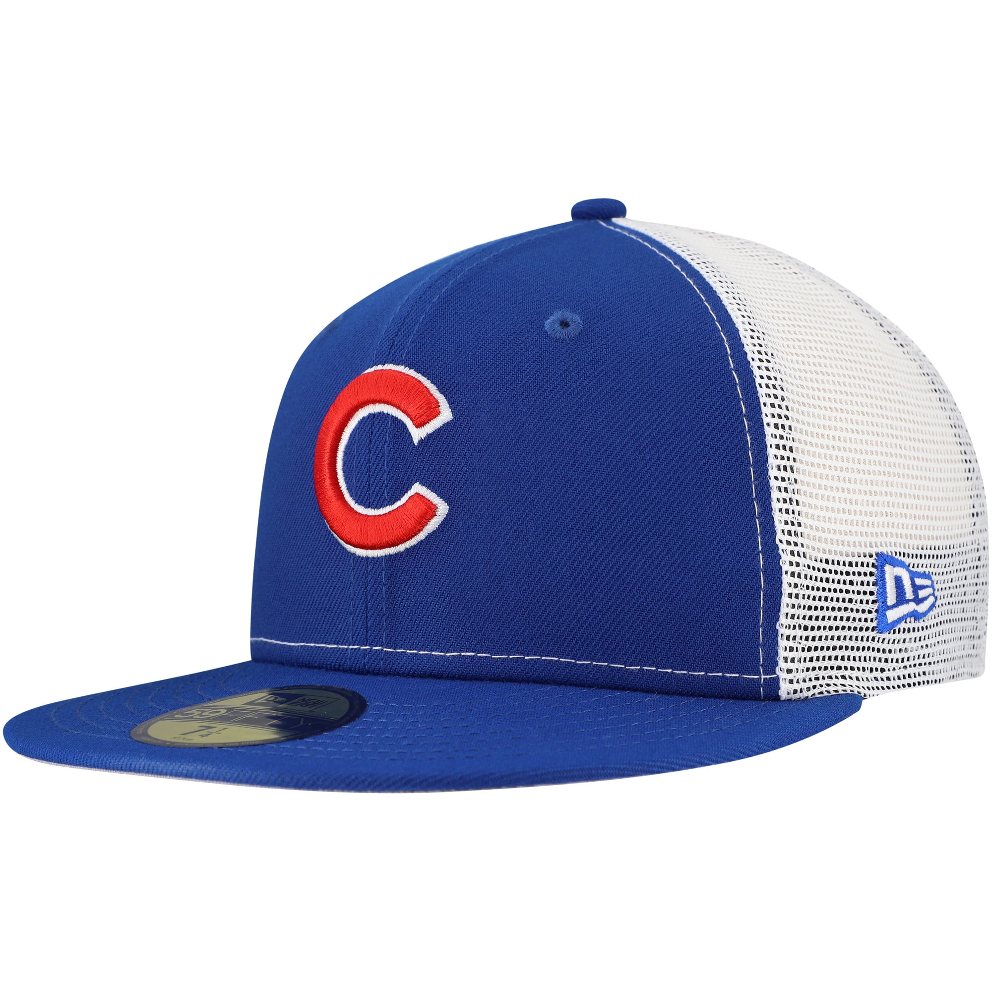Men's New Era Royal Chicago Cubs Team Color 59FIFTY Trucker Fitted Hat ...