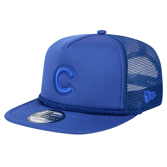 Men's New Era Royal Chicago Cubs Tone Foam Meshback Golfer Snapback Hat