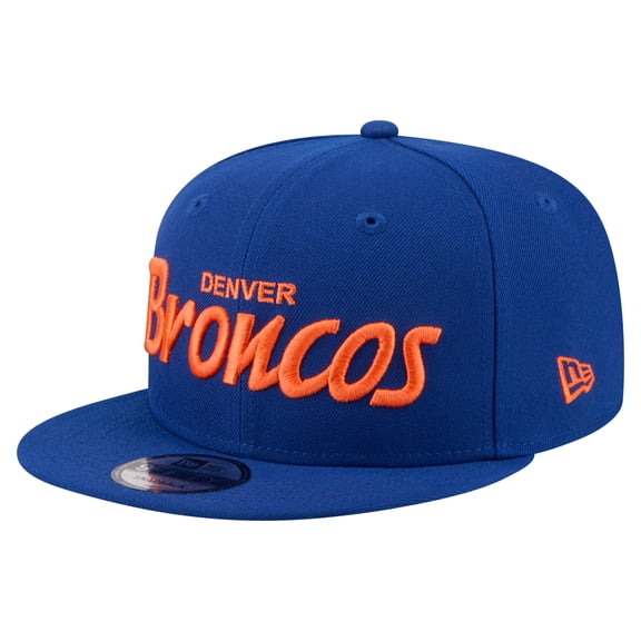 Men's New Era Royal Denver Broncos Core Team Script 9FIFTY Snapback Hat