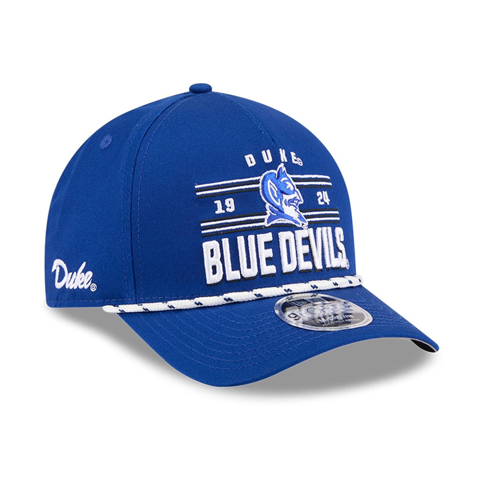 Men's New Era  Royal Duke Blue Devils Historic March Madness 9FORTY M-Crown Adjustable Hat