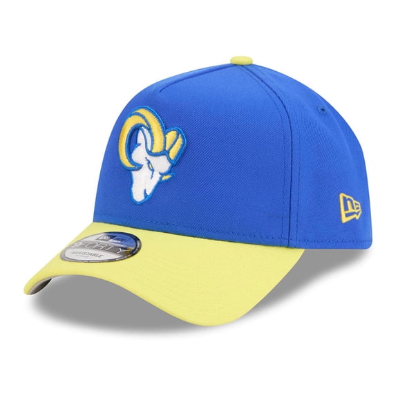 Men's New Era Royal/Gold Los Angeles Rams A-Frame 9FORTY Adjustable Hat