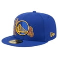 thumbnail image 1 of Men's New Era Royal Golden State Warriors State Stitch 59FIFTY Fitted Hat, 1 of 6