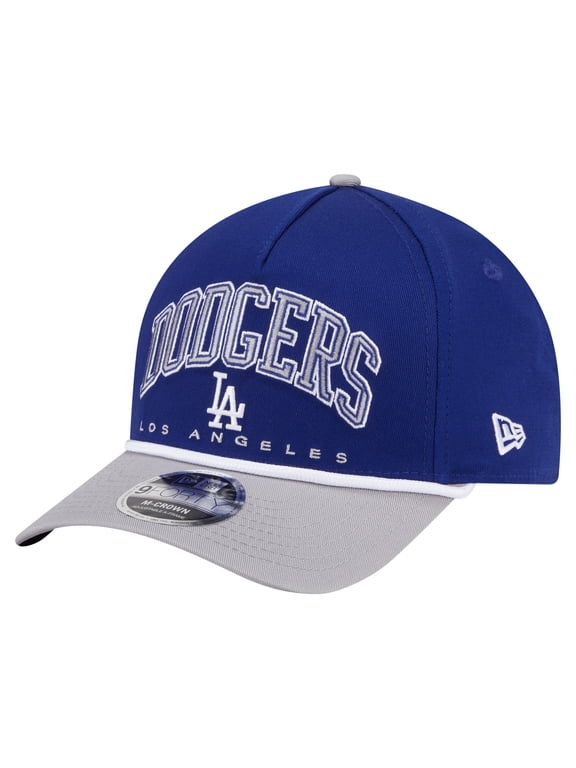 Men's New Era Royal/Gray Los Angeles Dodgers Arch 9FORTY A-Frame M-Crown Adjustable Hat