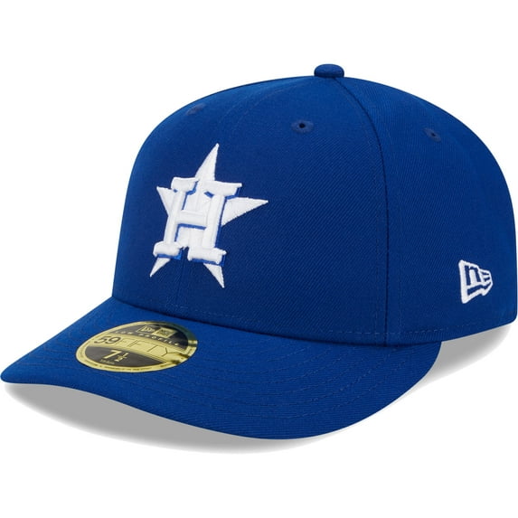 Men's New Era Royal Houston Astros White Logo-Low Profile 59FIFTY Fitted Hat