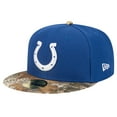 thumbnail image 1 of Men's New Era Royal Indianapolis Colts Active Two-Tone Camo 59FIFTY Fitted Hat, 1 of 5