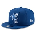thumbnail image 1 of Men's New Era Royal Indianapolis Colts Throwback 9FIFTY Adjustable Snapback Hat, 1 of 3