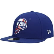 Men's New Era Royal Kannapolis Cannon Ballers Authentic Collection Team Home 59FIFTY Fitted Hat